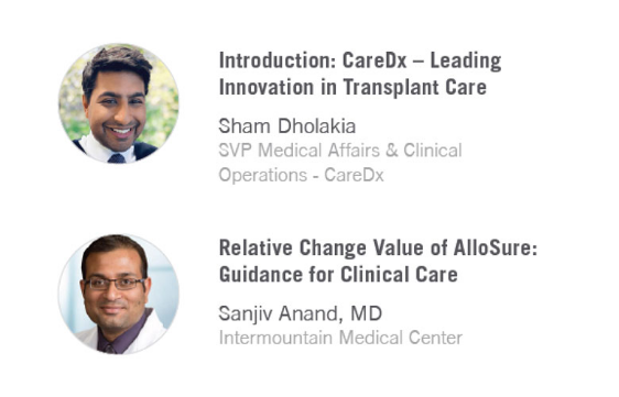 CareDx: TTS 2020 Transplant Virtual Events 6 3.1